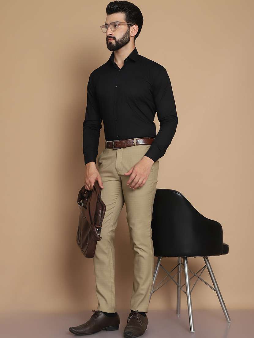 men solid formal shirt - 21531999 -  Standard Image - 4