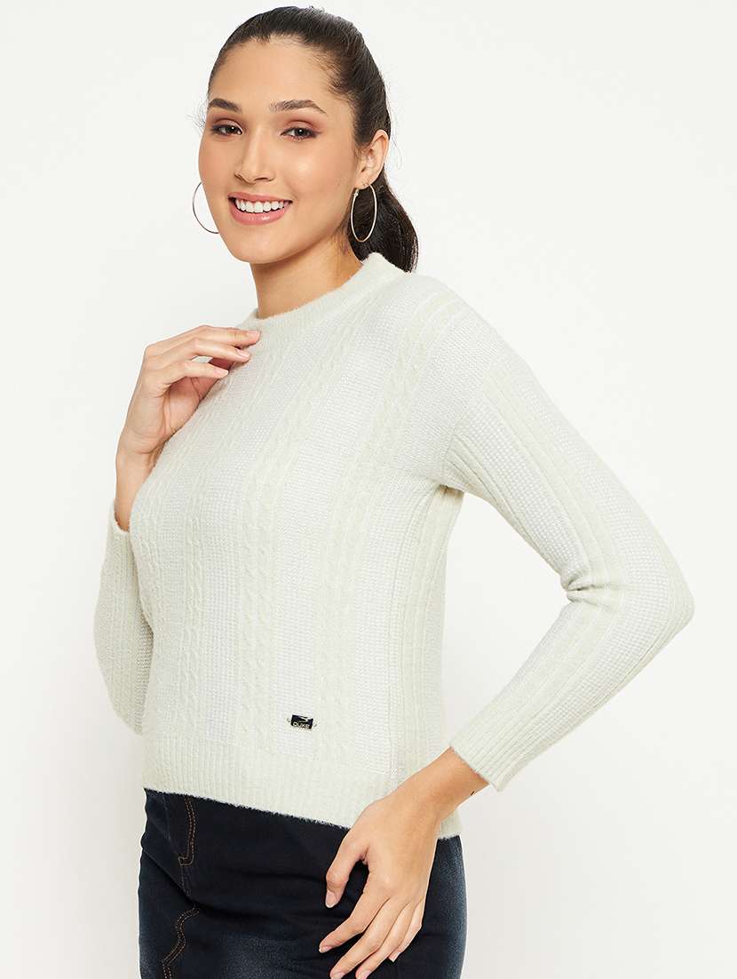 women long sleeve self-designed pullover - 21532036 -  Standard Image - 1