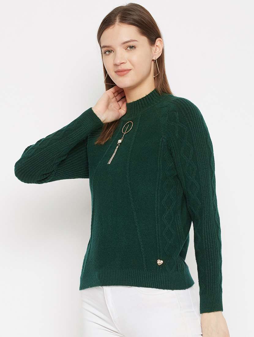 women long sleeve self-designed pullover - 21532059 -  Standard Image - 1