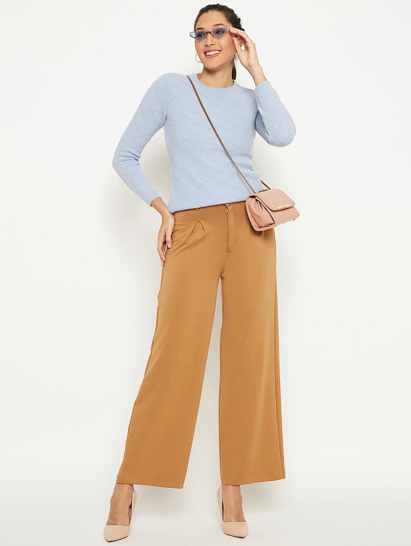 women self design long sleeves pullover - 21532066 - Standard Image - 4
