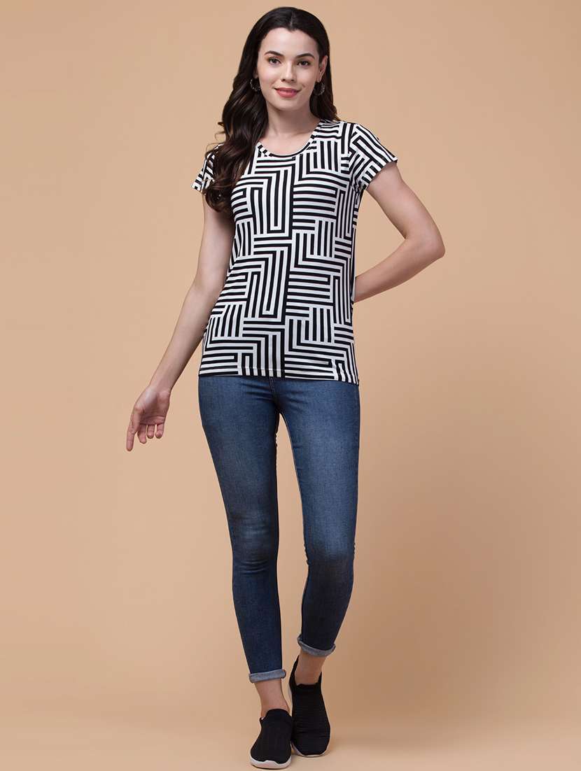 women printed short sleeves t-shirt - 21532105 -  Standard Image - 4