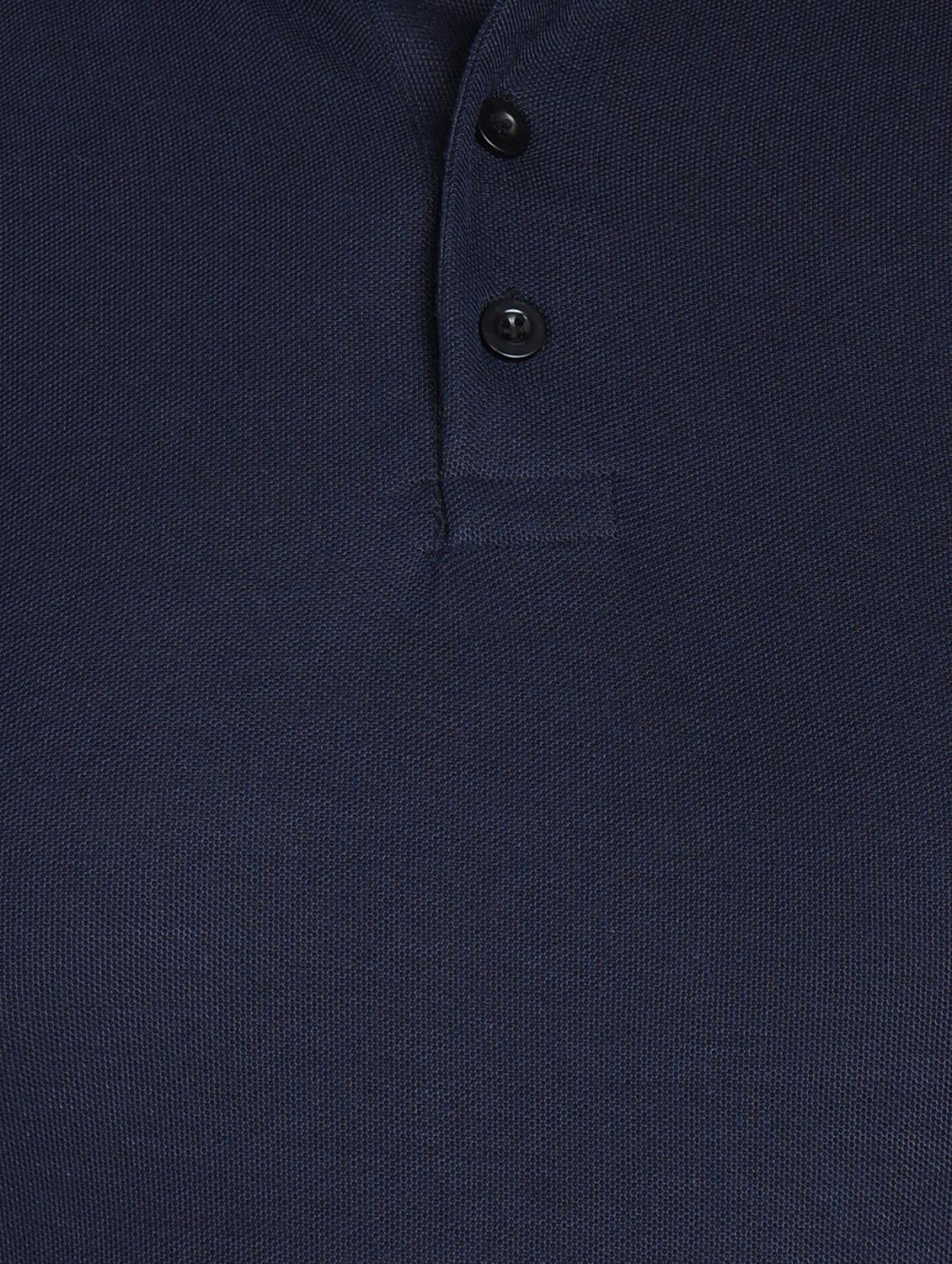 men plus size polo neck plain t-shirt - 21532156 - Standard Image - 4