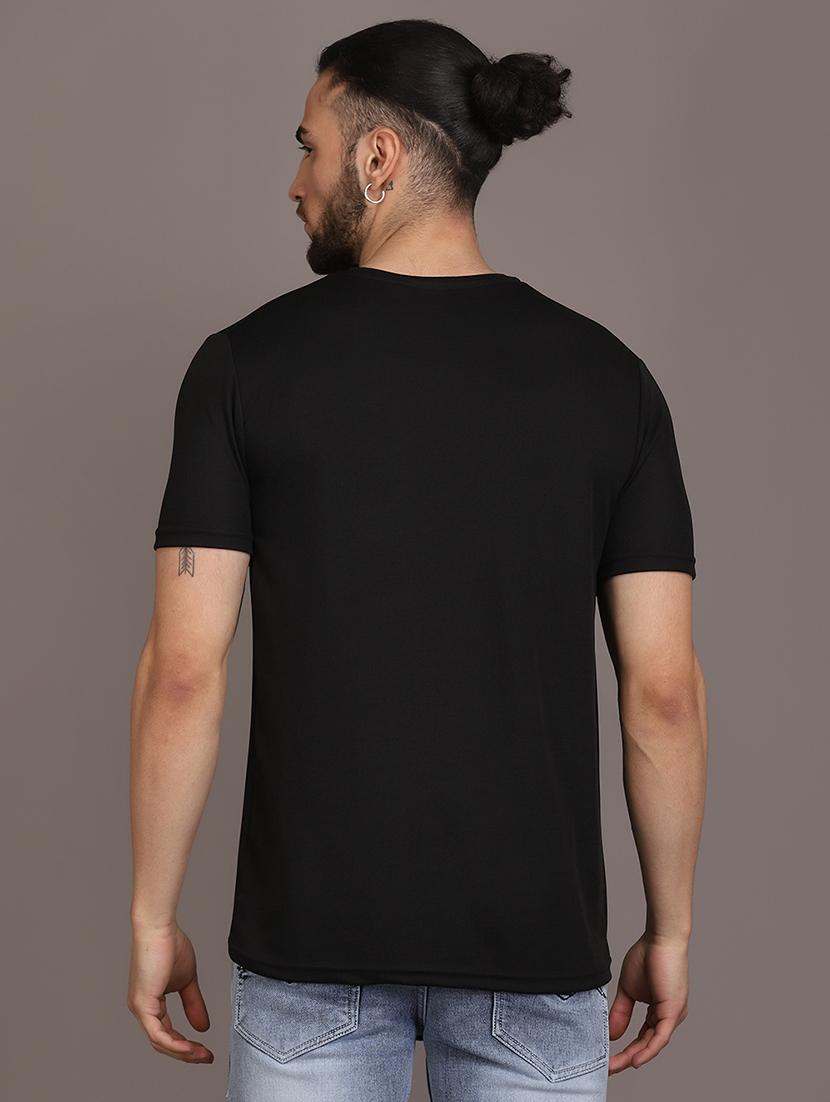 men round neck front printed t-shirt - 21532172 - Standard Image - 1