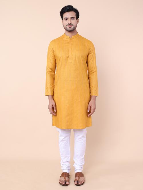 men mandarin neck striped long kurta - 21532192 - Standard Image - 0