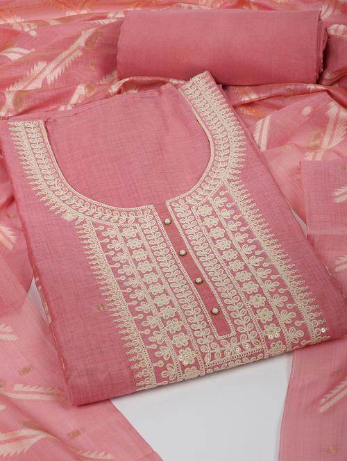 women embroidered unstitched suit set - 21532224 - Standard Image - 0