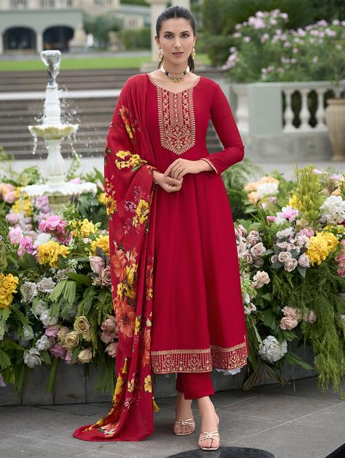 women embroidered kurta pant set with dupatta - 21532263 - Standard Image - 0