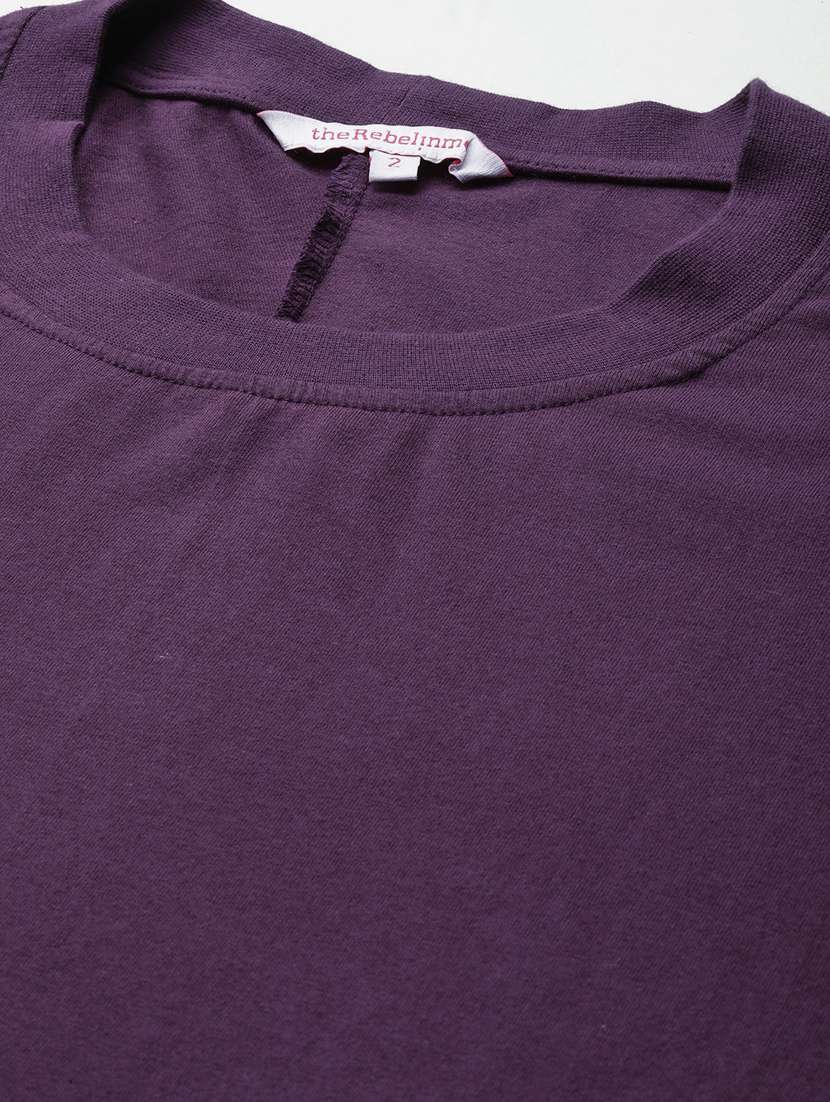 women round neck solid regular top - 21532969 - Standard Image - 4