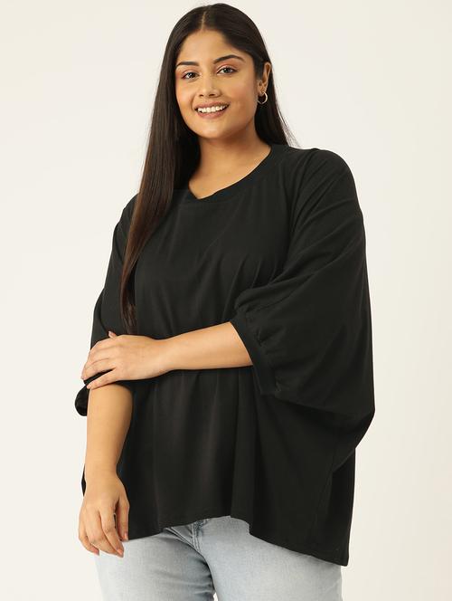 women round neck solid regular top - 21532972 -  Standard Image - 0