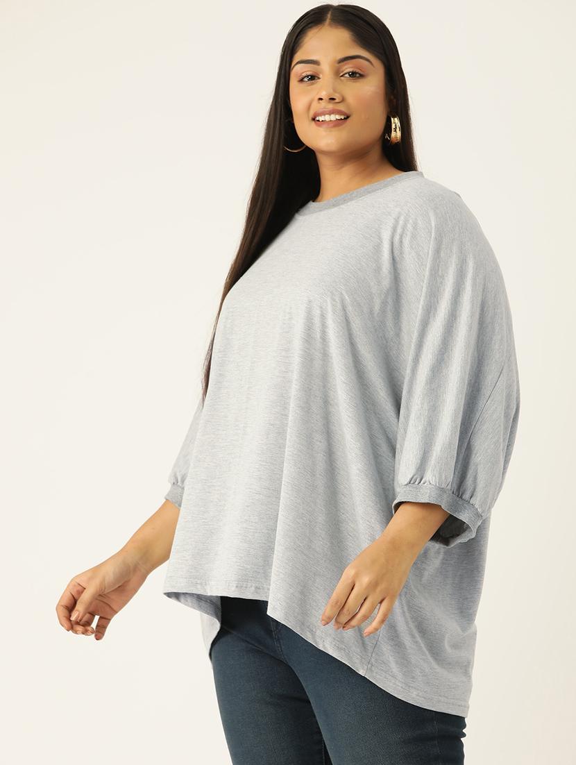 women round neck solid regular top - 21532974 -  Standard Image - 1