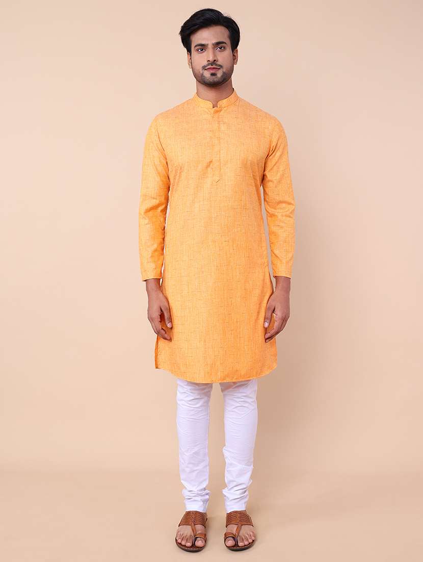 men self design kurta churidar ethnic wear set - 21533011 -  Standard Image - 1