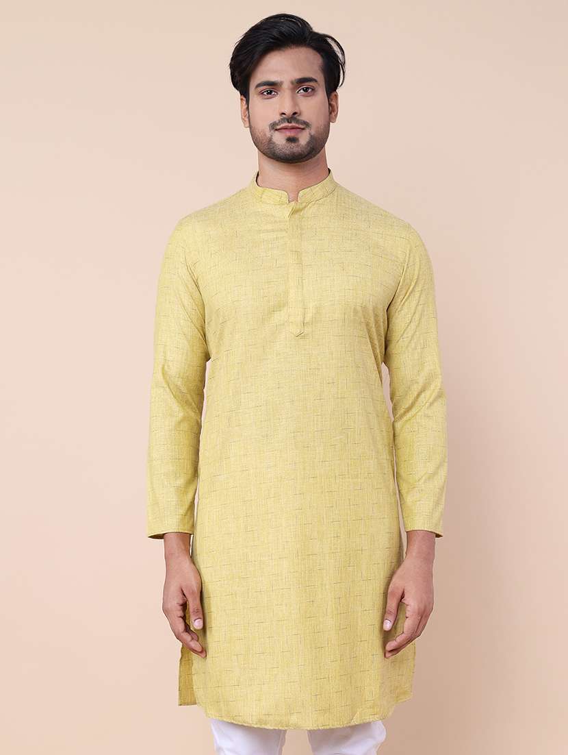 men self design kurta churidar ethnic wear set - 21533027 - Standard Image - 4