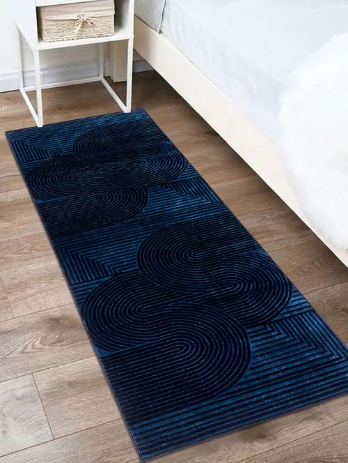 modefe 2x6 feet runner rug carpet blue geometric printed primium persian carpets for bedroom - 21533087 -  Standard Image - 0
