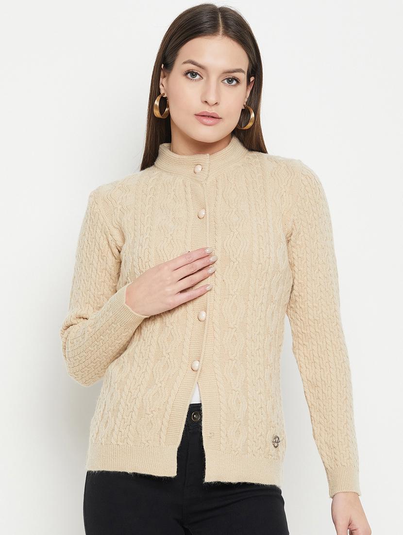 women self designed long sleeve cardigan - 21533187 -  Zoom Image - 0
