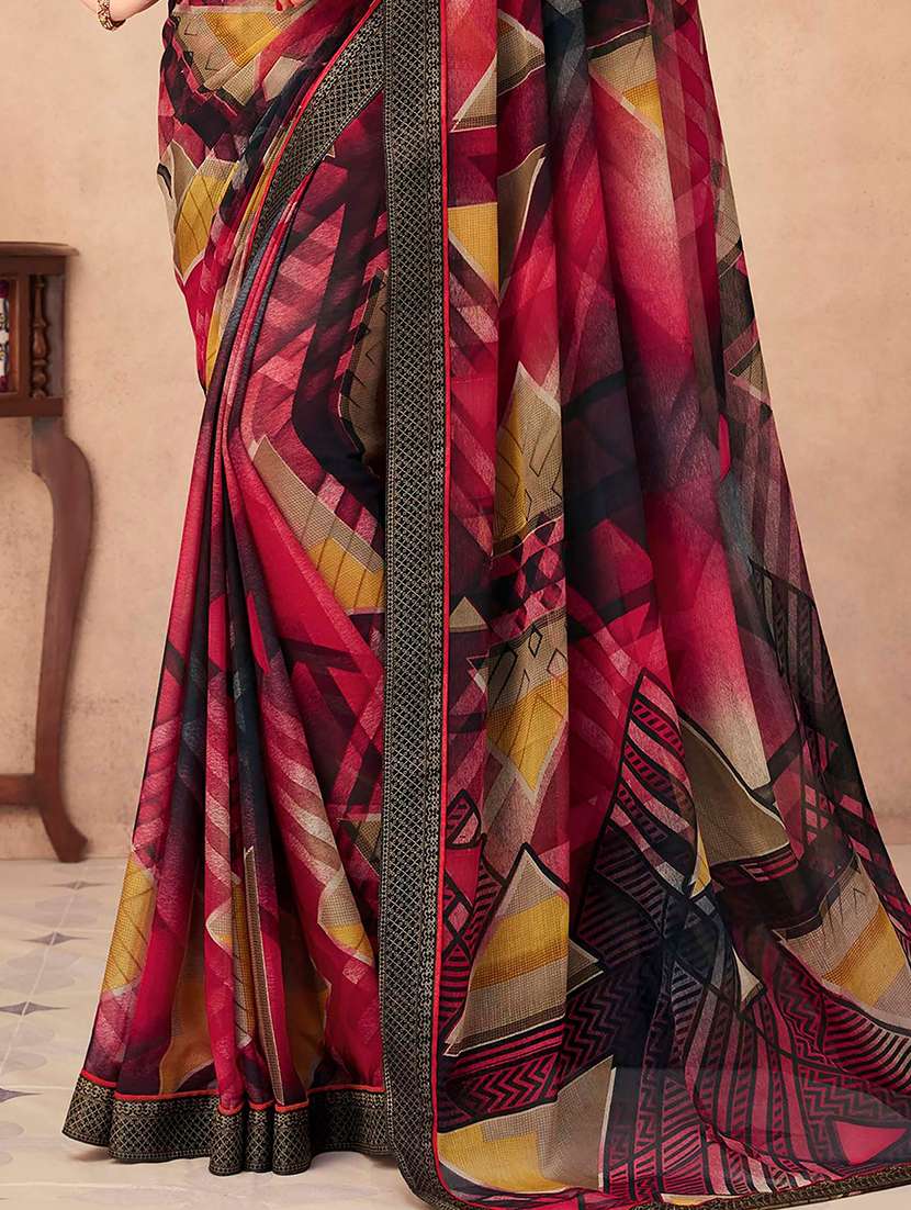 women printed saree with blouse - 21533402 -  Standard Image - 1