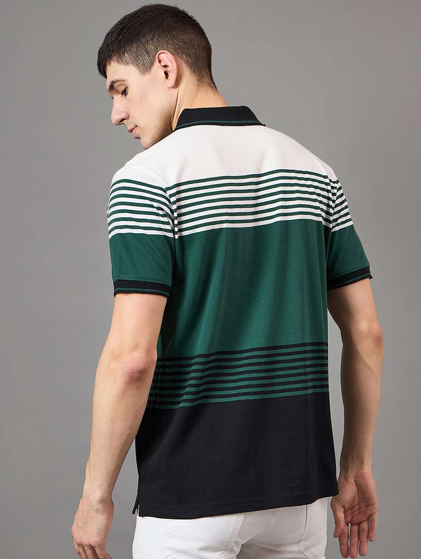 men polo neck striped t-shirt - 21533449 -  Standard Image - 1