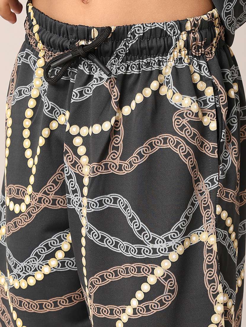 boys grey printed shorts set - 21533453 -  Standard Image - 4