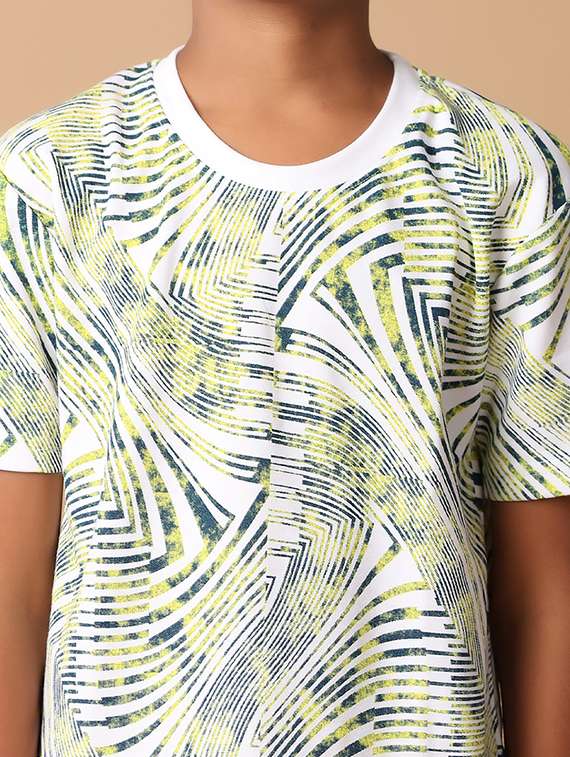 boys round neck printed shorts set - 21533457 -  Standard Image - 4