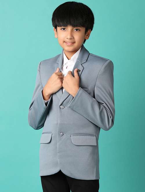 boys long sleeve solid blazer - 21533466 -  Standard Image - 0