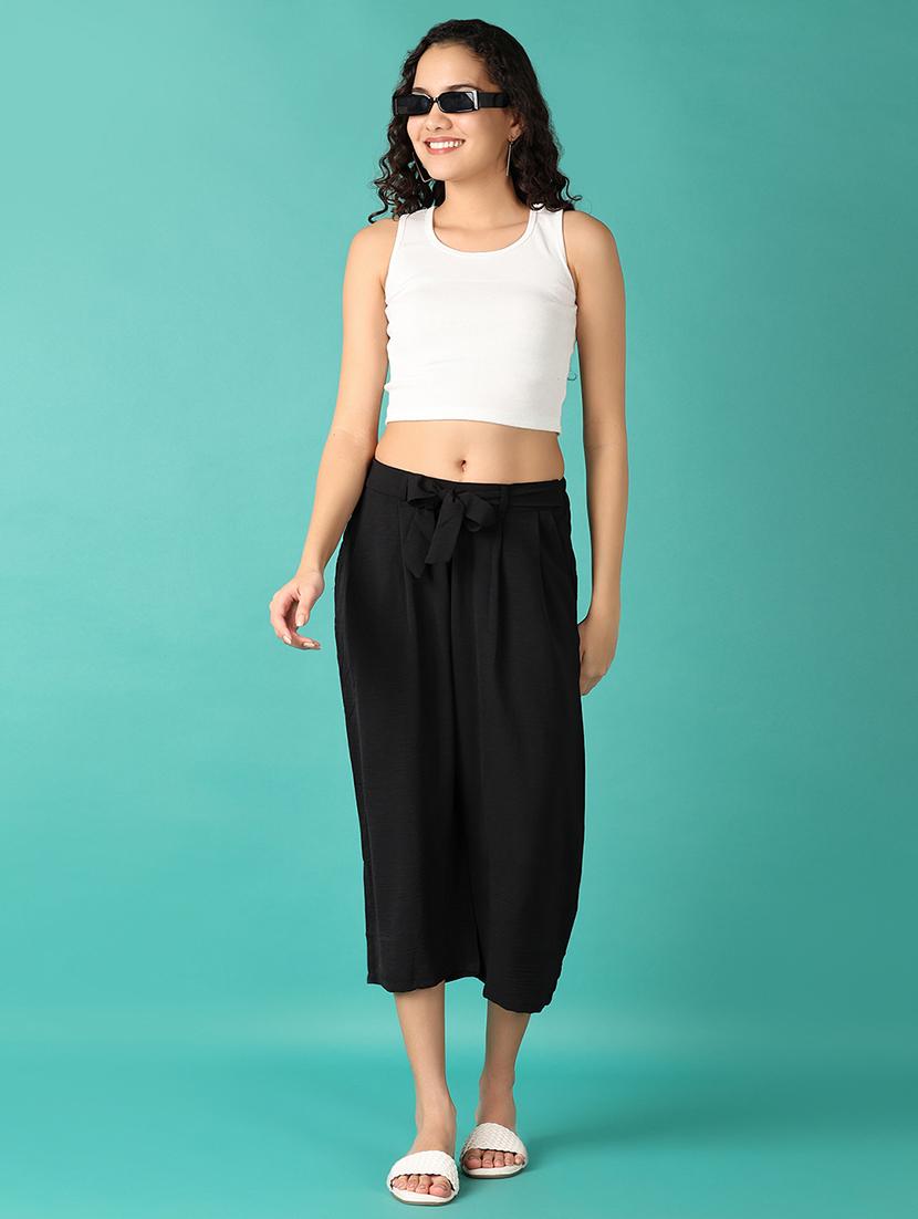 women solid regular fit capri - 21533536 - Standard Image - 4
