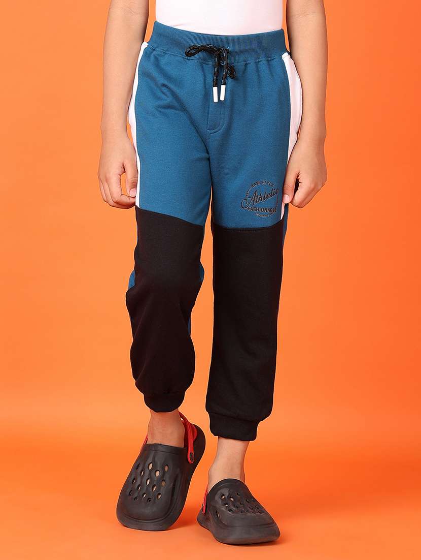teal polyester cotton fleece trouser - 21533544 - Standard Image - 1