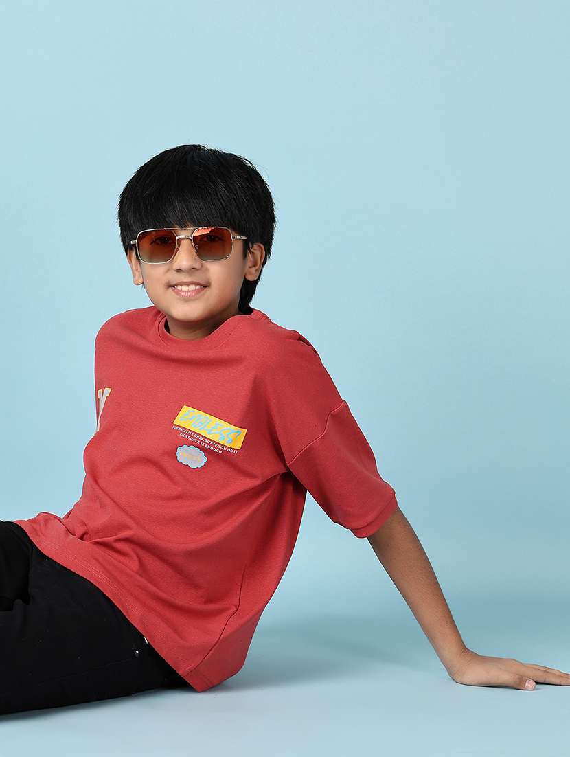 boys front & back print short sleeve t-shirt - 21533569 - Standard Image - 4