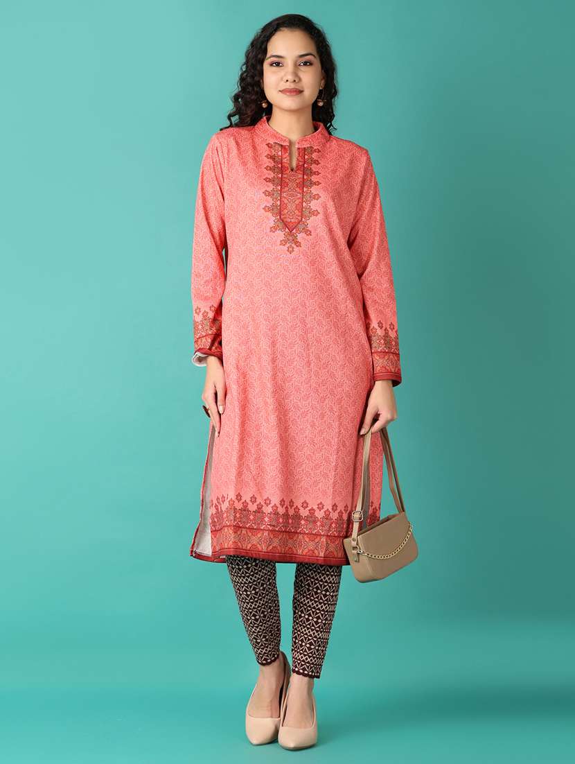 women self design woolen legging - 21533580 -  Standard Image - 4