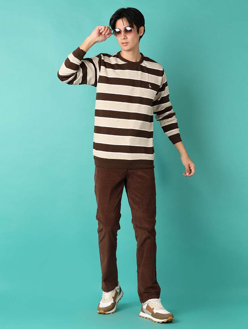 men long sleeves striped pullover - 21533598 -  Standard Image - 4