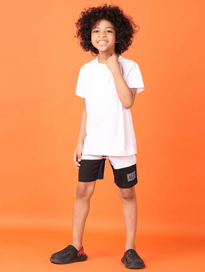 boys color block mid rise casual shorts - 21533657 -  Standard Image - 4