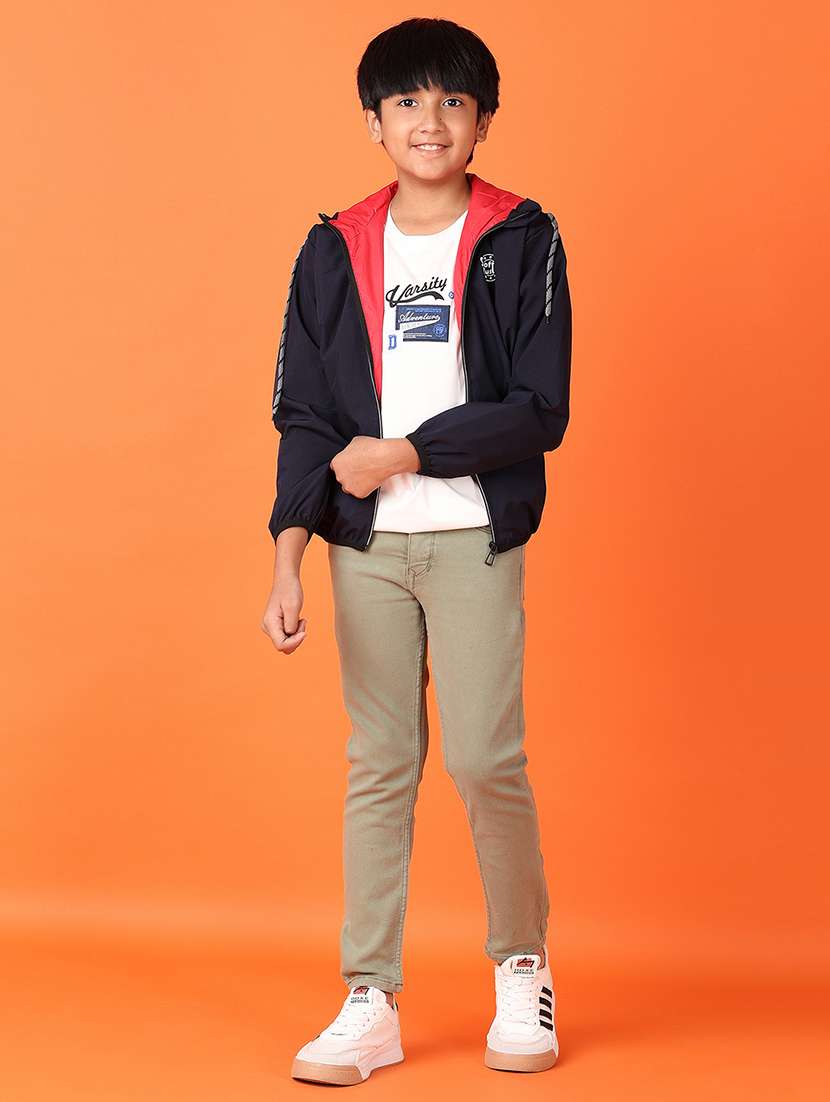 boys solid long sleeve bomber jacket - 21533693 -  Standard Image - 4