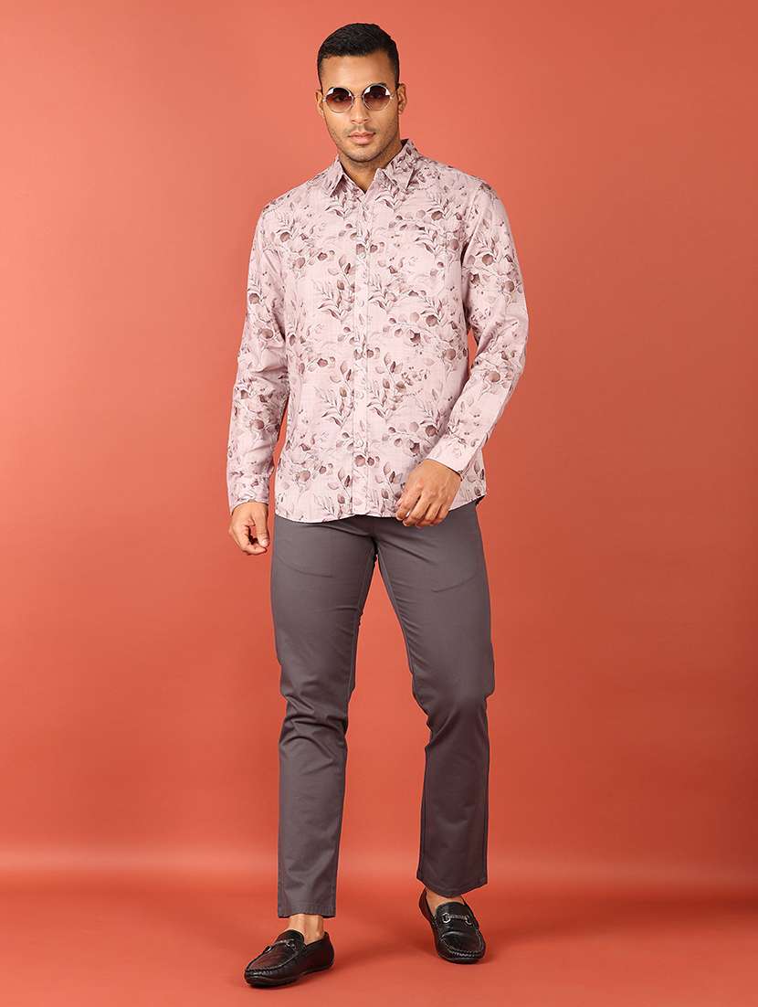 men long sleeves printed casual shirt - 21533697 -  Standard Image - 4
