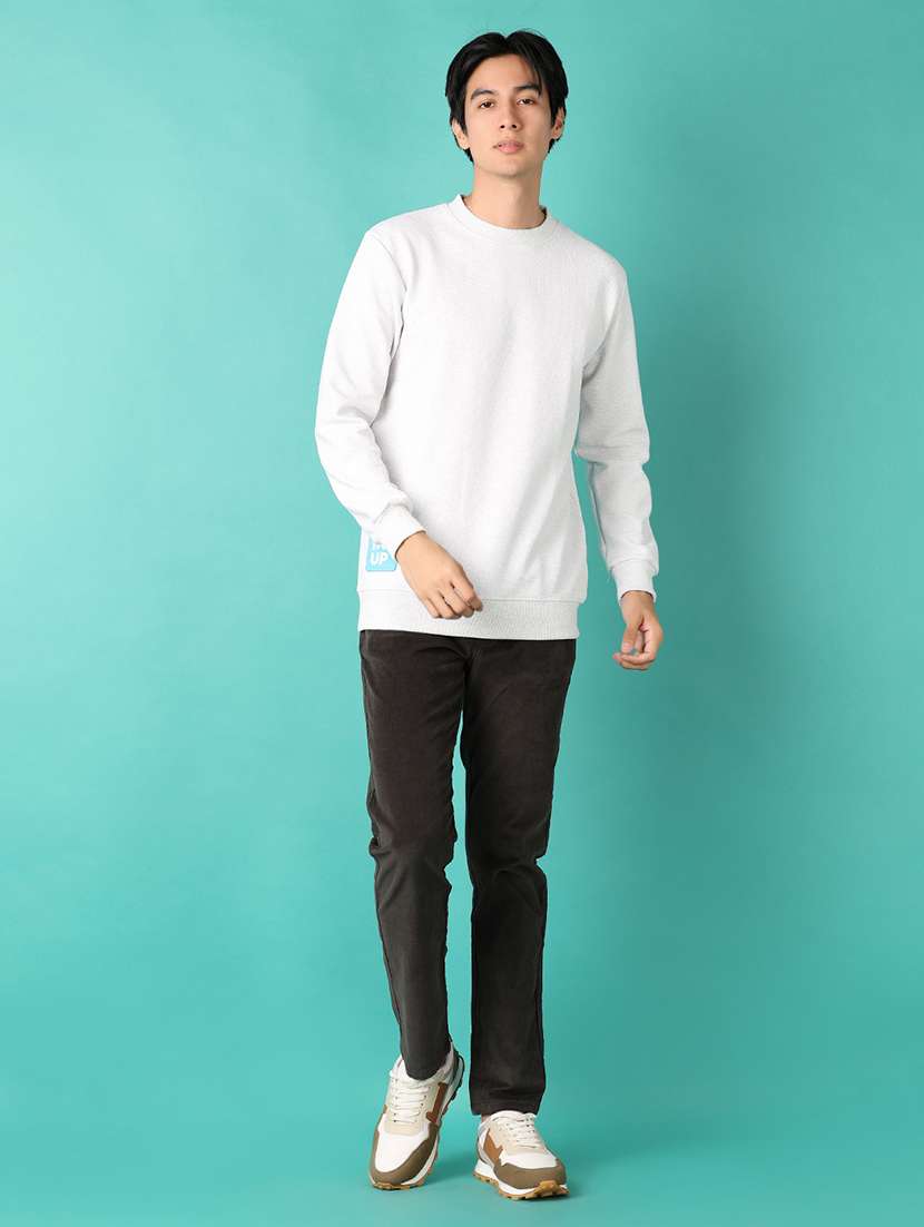 men long sleeves plain sweatshirt - 21533768 -  Standard Image - 4