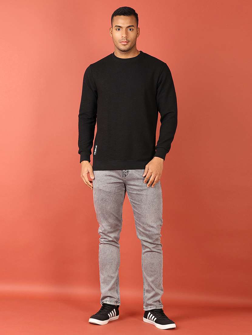 men long sleeves plain sweatshirt - 21533769 -  Standard Image - 4
