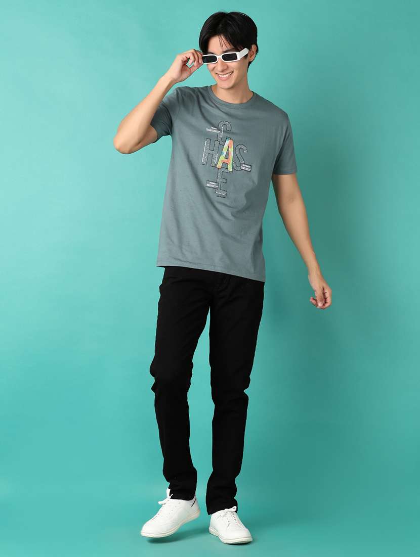 men plain mid rise denim jean - 21533856 - Standard Image - 4