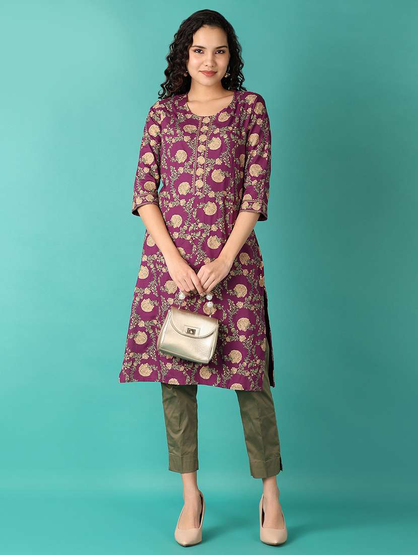 women olive cotton cigarette pant - 21533894 -  Standard Image - 4