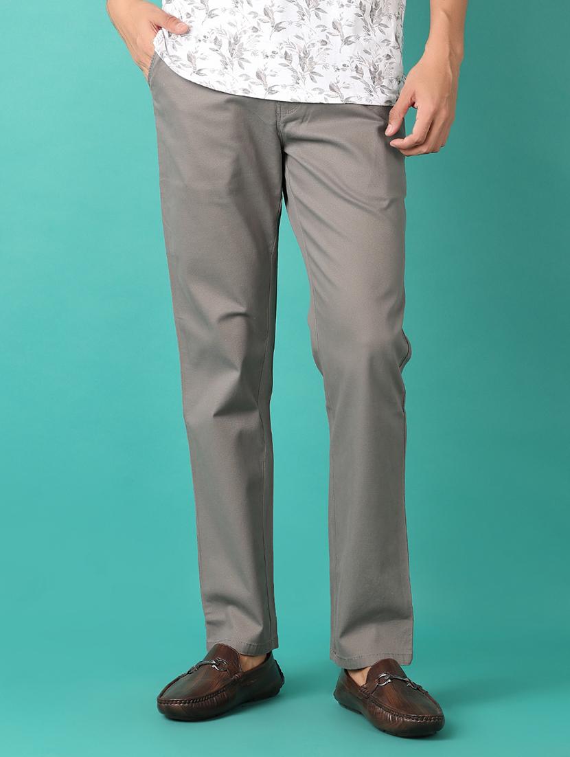 men mid rise solid chinos - 21534010 -  Standard Image - 1