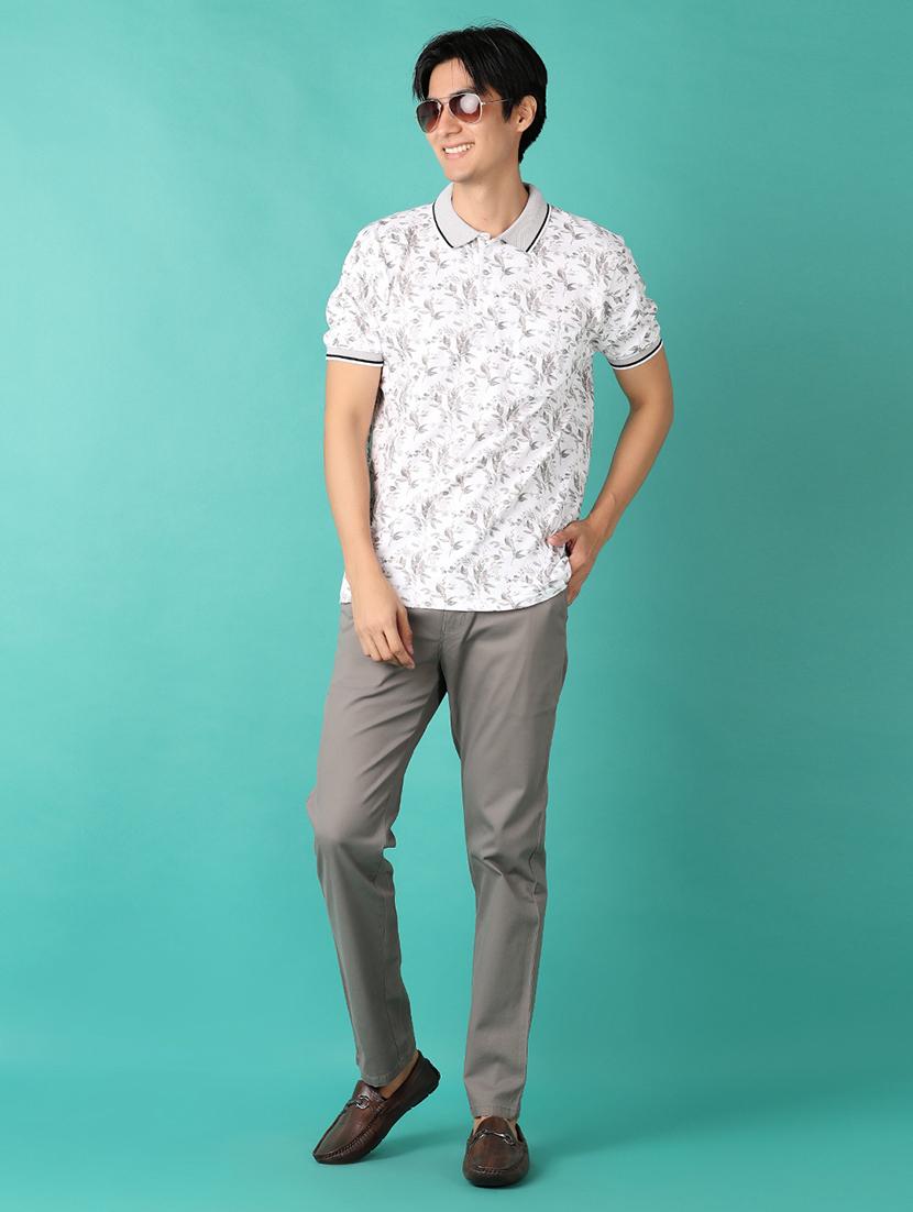 men mid rise solid chinos - 21534010 - Standard Image - 4