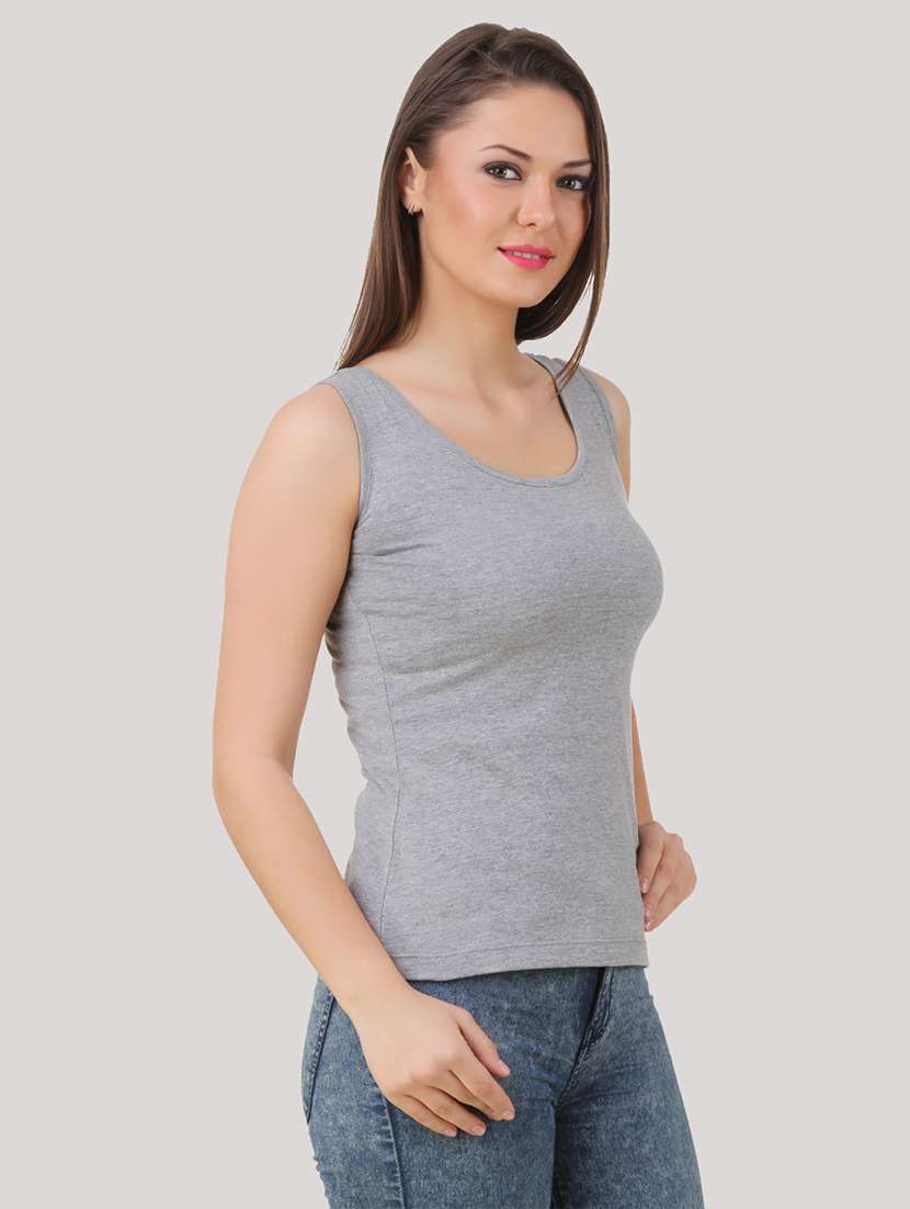 women pack of 2 solid sleeveless tank top - 21534165 -  Standard Image - 4