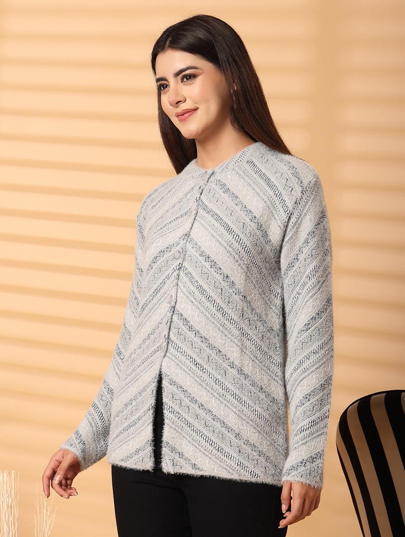 women self desined long sleeve cardigan - 21534486 -  Standard Image - 1