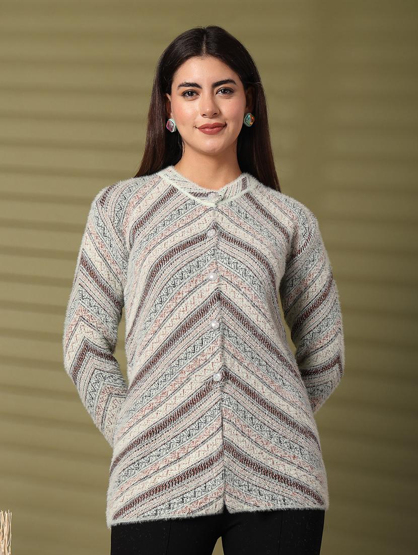 women long sleeve self-designed regular cardigan - 21534488 -  Zoom Image - 0