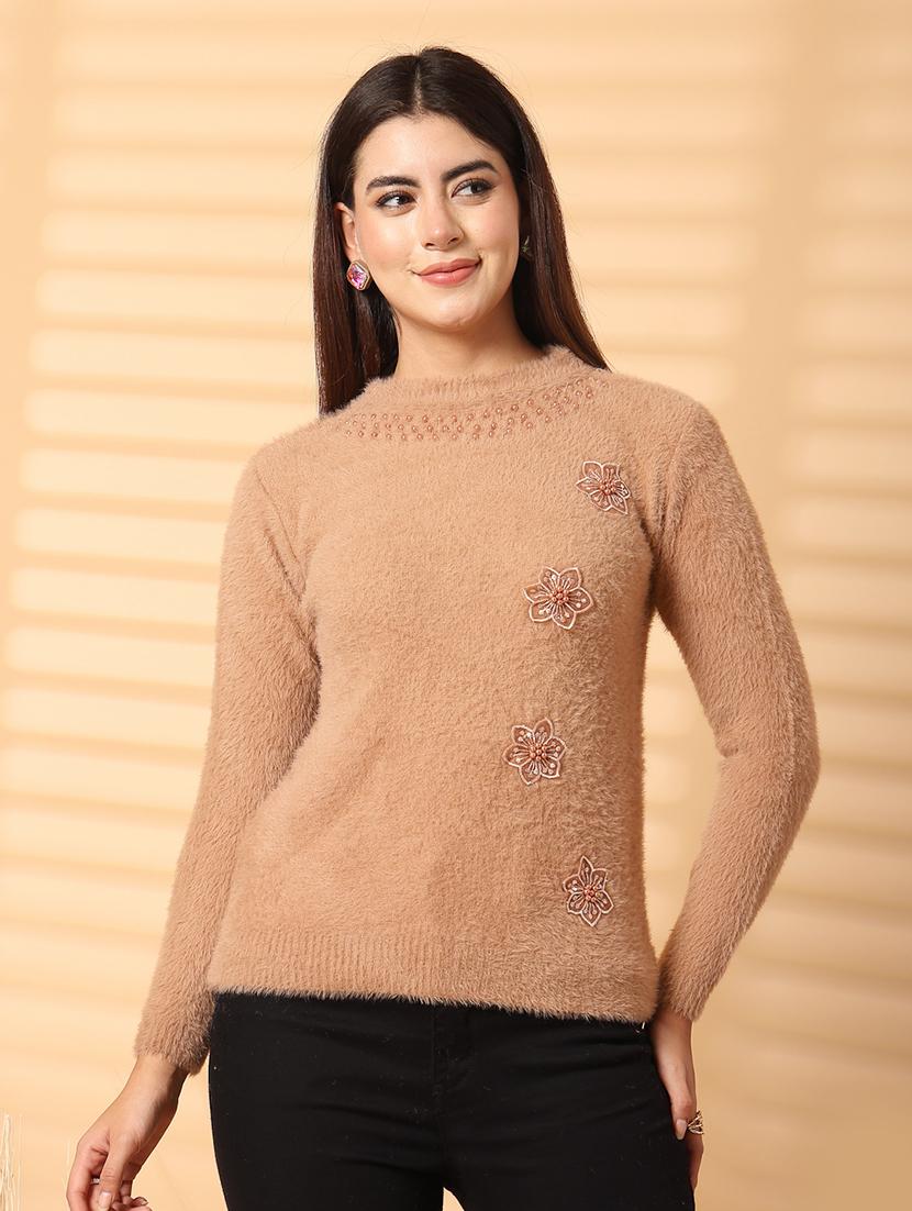 women round neck long sleeve pullover - 21534510 - Zoom Image - 0