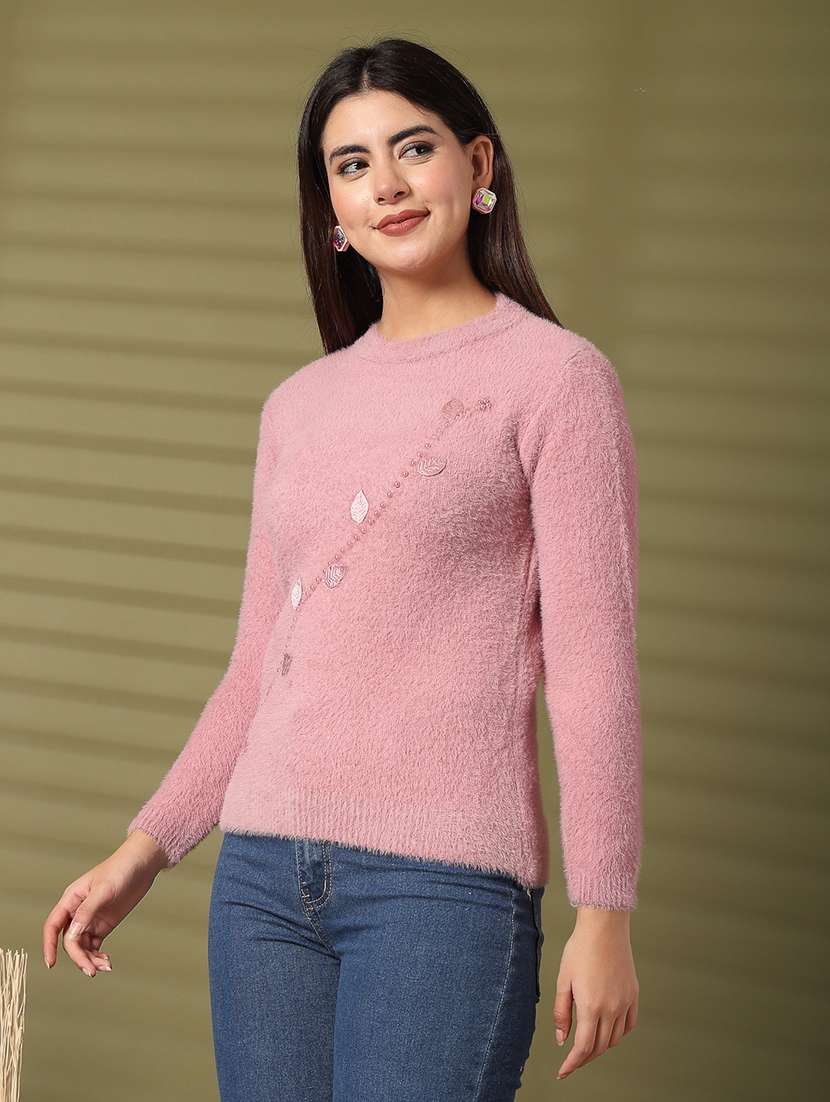 women long sleeve self-designed regular pullover - 21534516 -  Standard Image - 1