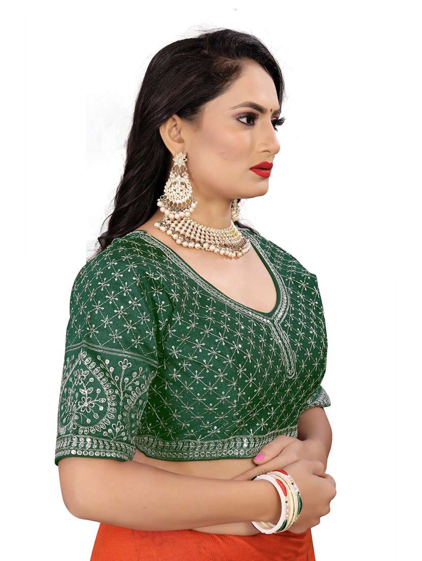 women embroidered elbow length blouse  - 21534570 -  Standard Image - 1