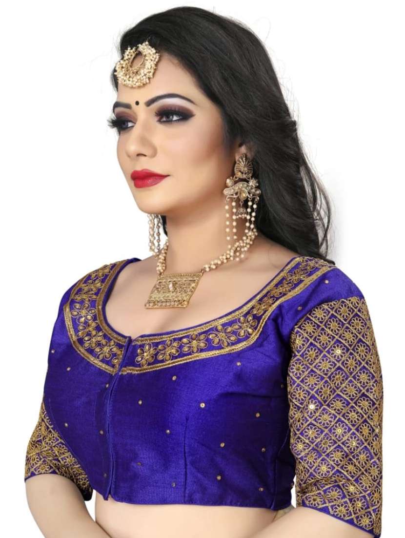 women embroidered elbow length blouse  - 21534737 -  Standard Image - 1