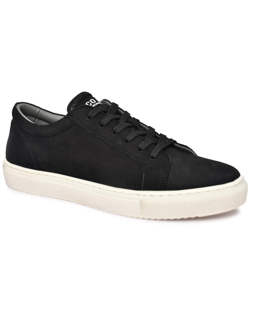 men black lace up sneakers - 21534769 -  Standard Image - 1