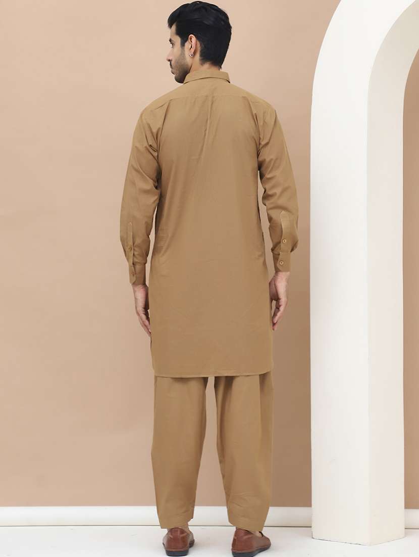 men solids pathani ethnic wear set - 21534817 -  Standard Image - 4