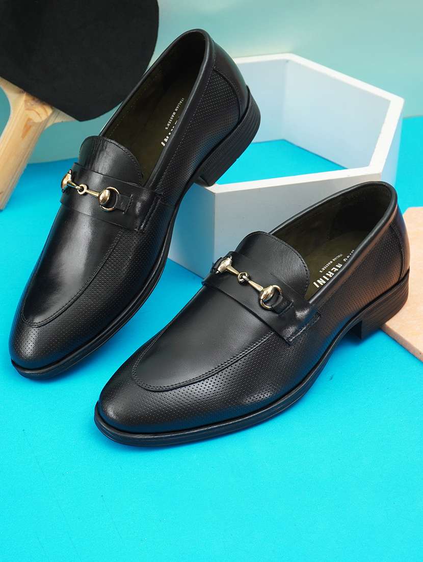 men slip on horsebit loafers
