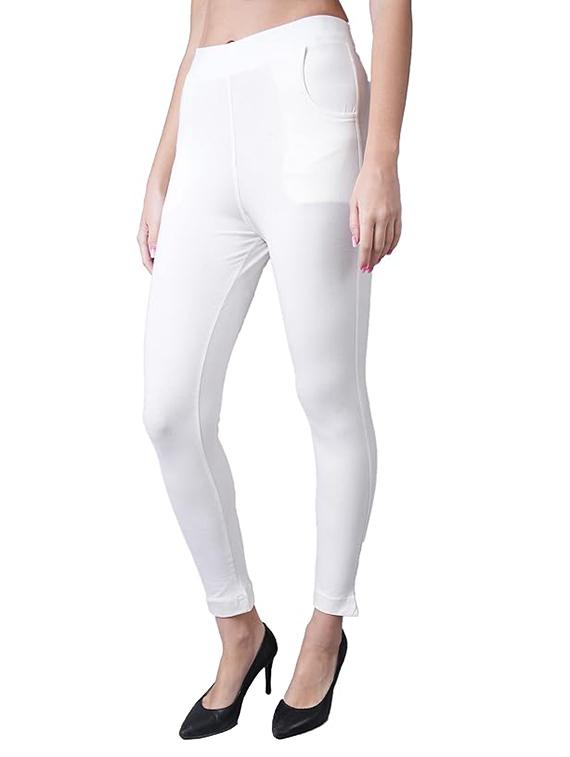 women solid ankle length jeggings - 21535526 - Standard Image - 1