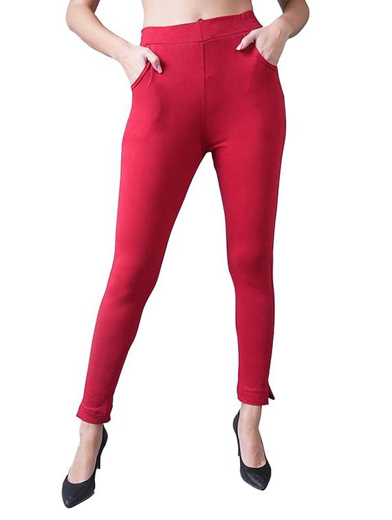 women solid ankle length jeggings - 21535531 -  Zoom Image - 0