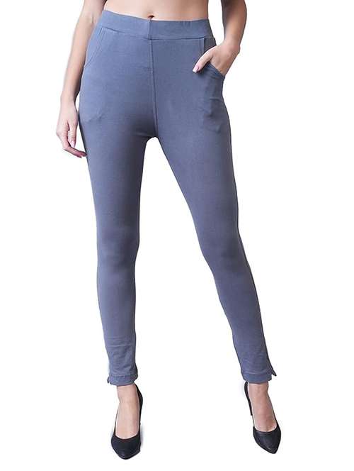 women solid ankle length jeggings - 21535533 - Standard Image - 0