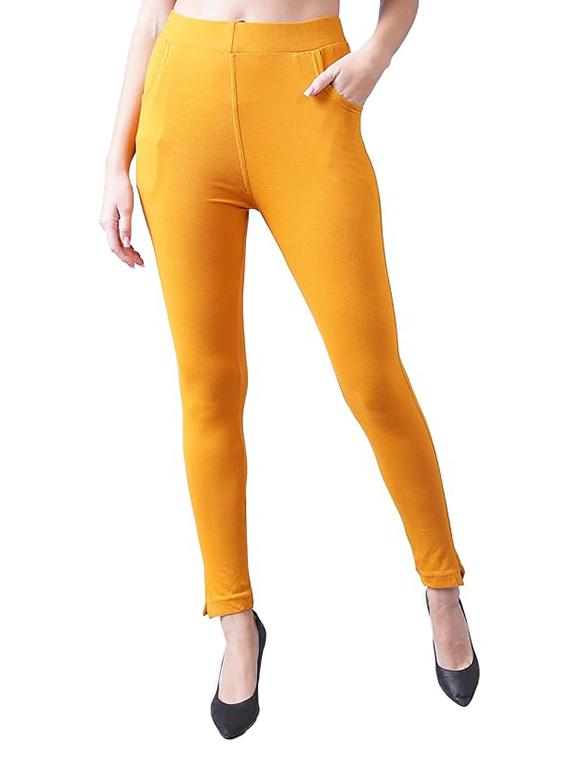 women solid ankle length leggings - 21535534 - Zoom Image - 0